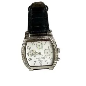 Anne Klein Silver and Black Watch with Elegant Style Anne Klein | Accessories | Anne Klein Silver And Black Watch  main image 3